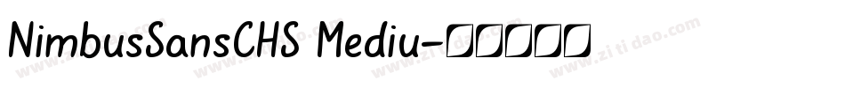 NimbusSansCHS Mediu字体转换